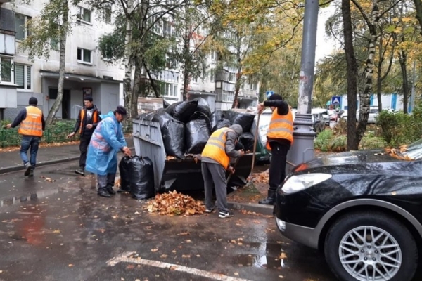 В Савелках продолжаются работы осеннего месячника благоустройства