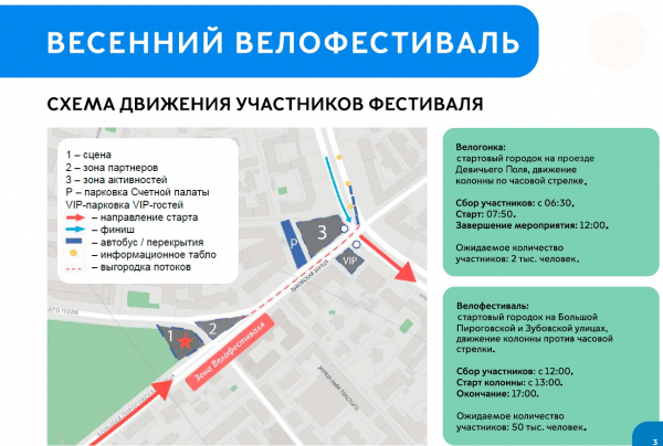 18 мая в Москве пройдет весенний велофестиваль