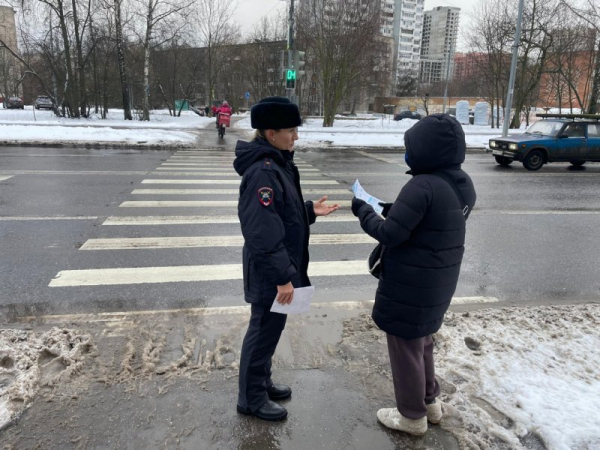 Сотрудники Госавтоинспекции Зеленограда провели профилактическое мероприятие «Пешеход»