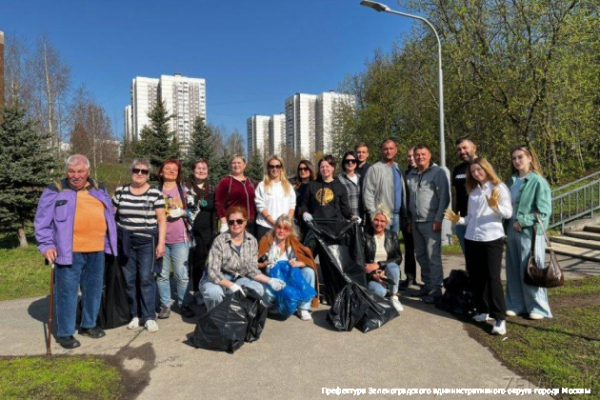 Участниками субботника в Зеленограде стали порядка 3300 человек