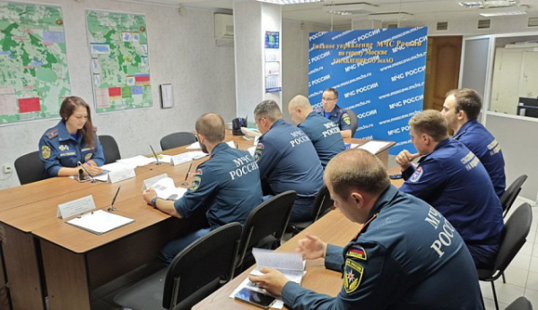 В Зеленограде подведены итоги деятельности местного пожарно-спасательного гарнизона за полгода