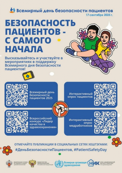 Всемирный день безопасности пациентов в 2025 году - ГКБ Кончаловского