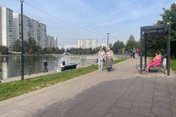 В зоне отдыха Михайловского пруда поддерживается регулярный порядок