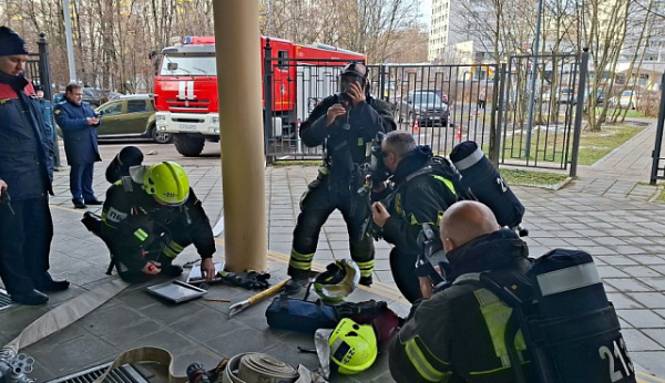 В прокуратуре Зеленограда было проведено пожарно-тактическое учение
