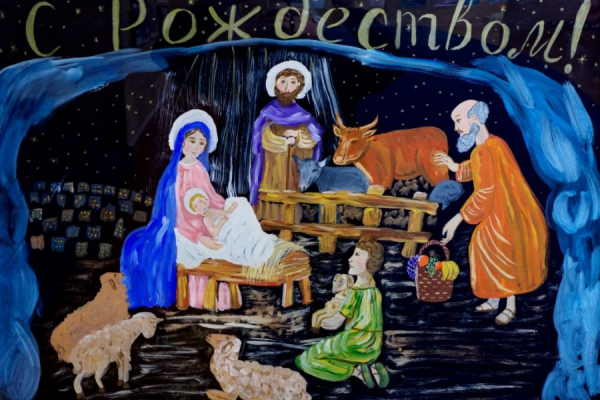 В выставочном зале префектуры Зеленограда открыта новогодняя выставка картин