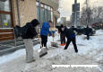 Вчера активисты «Молодой Гвардии» Зеленограда снова вышли на зимний субботник