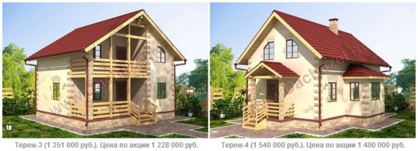 Неделя низких цен на коттеджи серии «Терем» с выгодой до 50%